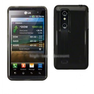 Silicone Noir GEL en TPU LG Optimus 3d P920 Pour LG Optimus 3d P920