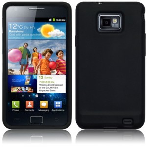 Coque Silicone noir Samsung Galaxy S2 pour Samsung i9100 Galaxy S 2