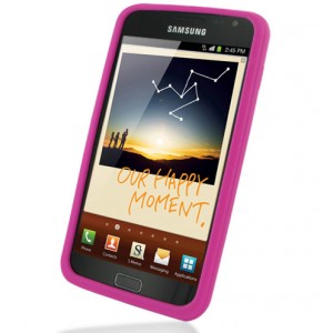 Coque en silicone violet pour Samsung Galaxy Note