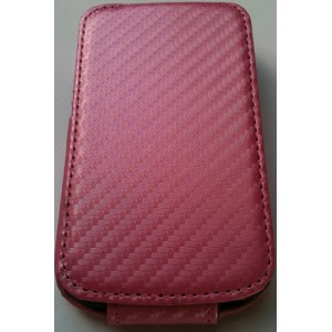 Housse rose style carbone pour Blackberry Bold 9900