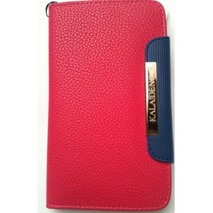 Etui cuir luxe rose pour Samsung Galaxy Note