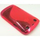 Coque silicone semi rigide rose transparente Blackberry Curve 9360