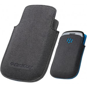 Etui Pocket Origine BlackBerry Curve 9320 Noir Logo Bleu