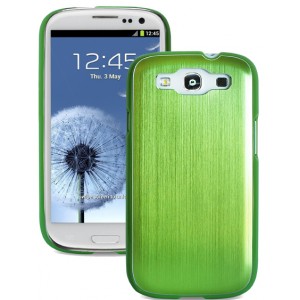 Coque métal brossé verte pour Samsung Galaxy S3 - marque PURO