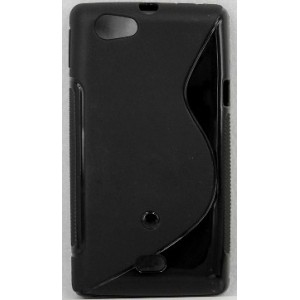 Coque silicone noir pour Sony Xperia Miro