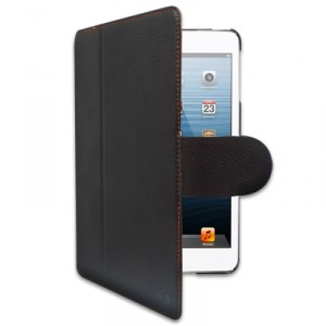 Etui marque iChic Gear pour iPad Mini cuir marron-orange