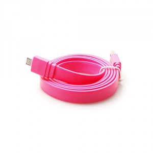 Câble data micro USB ultra plat tous coloris - marque Konkis