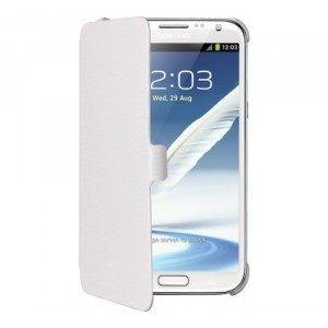 Etui latéral origine blanc Samsung Galaxy Note 2