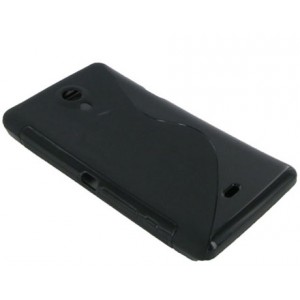Coque couleur noir pour Sony Xperia T