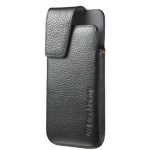 Etui cuir noir avec clip ceinture rotatif Origine BlackBerry Z10
