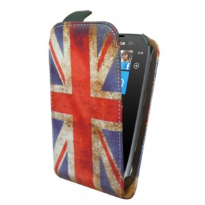 Housse drapeau Angleterre vintage pour le Nokia Lumia 610