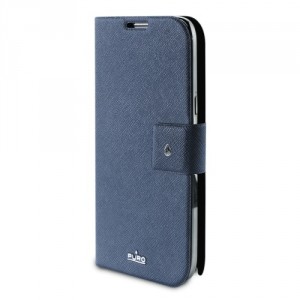 Etui bleu luxe PURO portefeuille pour Samsung Galaxy Note 2