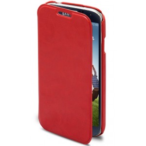 Etui portefeuille luxe rouge Tuxedo pour Samsung Galaxy S4