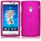 Coque arriere rose dur pour Sony Ericsson Xperia X10