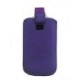 Etui avec languette violet pour tout mobile Universel