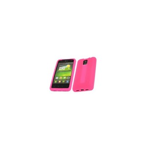 Etui de protection en silicone TPU rose LG P990 Optimus 2X