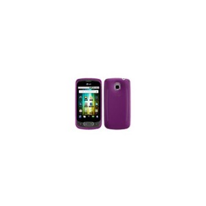 Etui de protection en silicone TPU violet Lg Optimus One P500