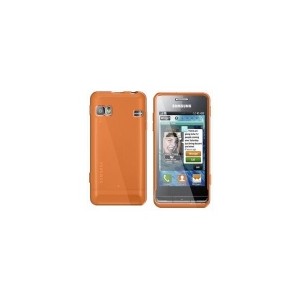 Etui de protection en silicone tpu orange pour Samsung Wave 723 S7230