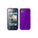 Etui silicone TPU Samsung Wave 575 S5750 et Wave 525 S5250 de couleur violet