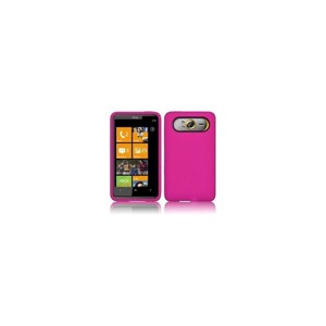 Housse Etui Coque Silicone Pour Htc 7 Trophy Couleur Rose Fuchsia + Film Protecteur Ecran