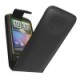 Housse HTC Desire HD rabattable cuir noir