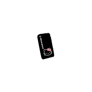 Housse Silicone Noir Hello Kitty Iphone 3G/3GS