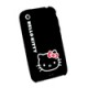 Housse Silicone Noir Hello Kitty Iphone 3G/3GS
