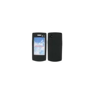 Housse Silicone noir Samsung Wave S8500 pourSamsung Wave S8500