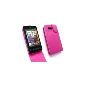 Housse de protection a clapet Rose HTC HD Mini T5555 ARIA G9