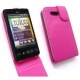 Housse de protection a clapet Rose HTC HD Mini T5555 ARIA G9