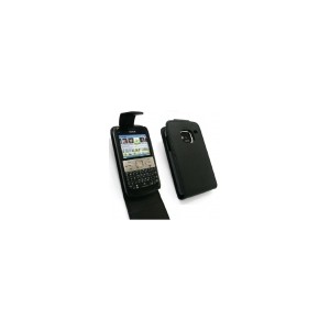 Housse de protection cuir noir Nokia E5