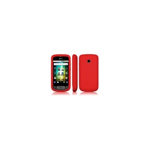 Housse de protection silicone Rouge TPU LG Optimus One P500 pour LG Optimus One P500