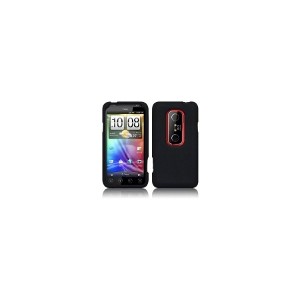 Housse en etuis silicone noir pour Htc Evo 3d