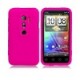 Housse en etuis silicone rose pour Htc Evo 3d