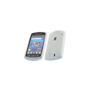 Housse etui en silicone blanc pour Sony Ericsson Xperia Kyno, Néo