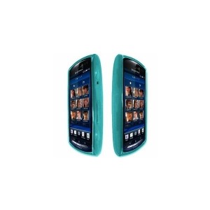 Housse etui en silicone bleu pour Sony Ericsson Xperia Kyno et Neo