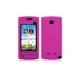 Housse etui en silicone rose pour Nokia 5250