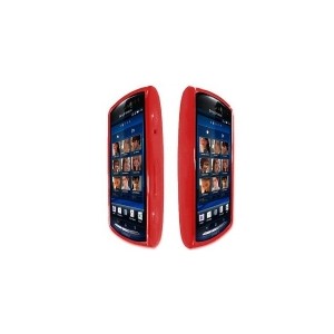Housse etui en silicone rouge pour Sony Ericsson Xperia Kyno, Néo