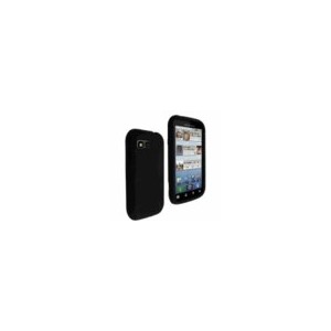 Housse etui silicone noir pour Motorola Defy