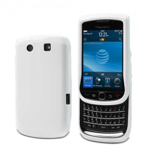 Housse sillicone etui en TPU Blanc Blackberry Torch 9800 pour Blackberry Torch 9800
