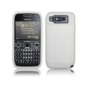 Silicone Blanc Nokia E72 pour Nokia E72