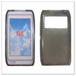 Silicone noir tpu Nokia N8 pour Nokia N8