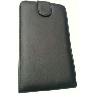 Housse/étui à clapet cuir noire pour Samsung Galaxy Note, couleur noir