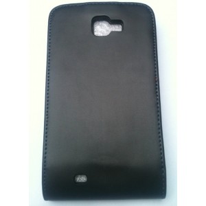 Housse Samsung Galaxy Note noir en cuir