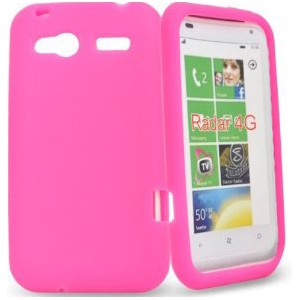 Coque silicone TPU HTC Radar rose