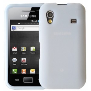 Etui silicone blanc Samsung Galaxy Ace S5830