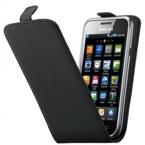 Housse cuir noir samsung galaxy s i9000 Pour samsung galaxy s i9000