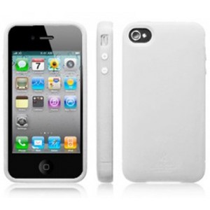 Housse silicone iphone 4 Blanc