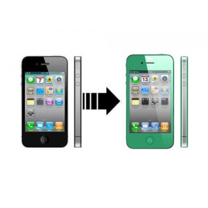 Kit de conversion ecran et vitre arriere Iphone 4 vert