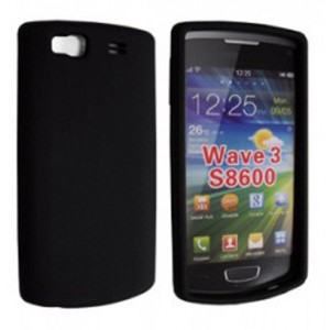 Coque silicone Samsung Wave 3 S8600 Noir